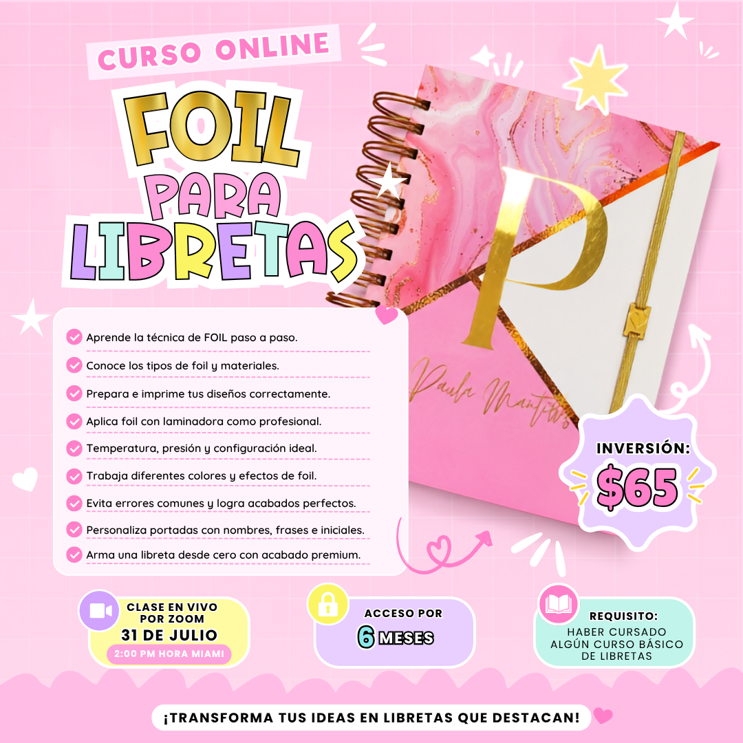 Foil para Libretas - Curso Online