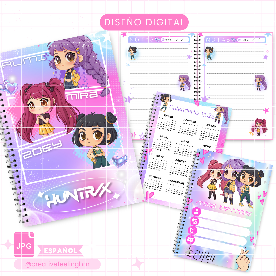 Huntrix Kpop Media Carta - (Archivo Digital)