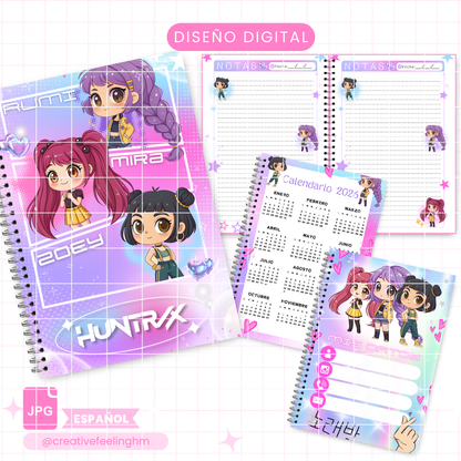 Huntrix Kpop Media Carta - (Archivo Digital)