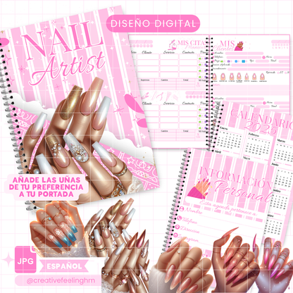 Libreta para Manicurista Medio Oficio ESPAÑOL- (Archivo Digital)