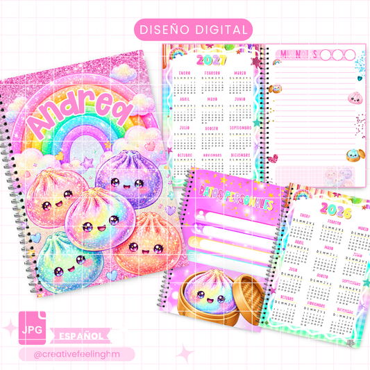 Libreta Dumplings Squishy ESPAÑOL - Archivo Digital 2026-2027