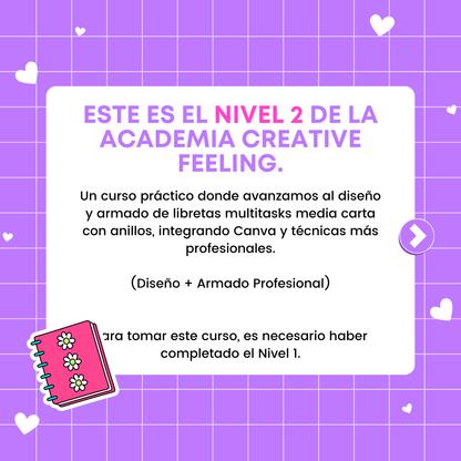 NIVEL #2- Diseño Digital y Sistemas de Anillado | Diseño y Elaboración Artesanal de Libretas y Agendas Personalizadas. - Curso Online