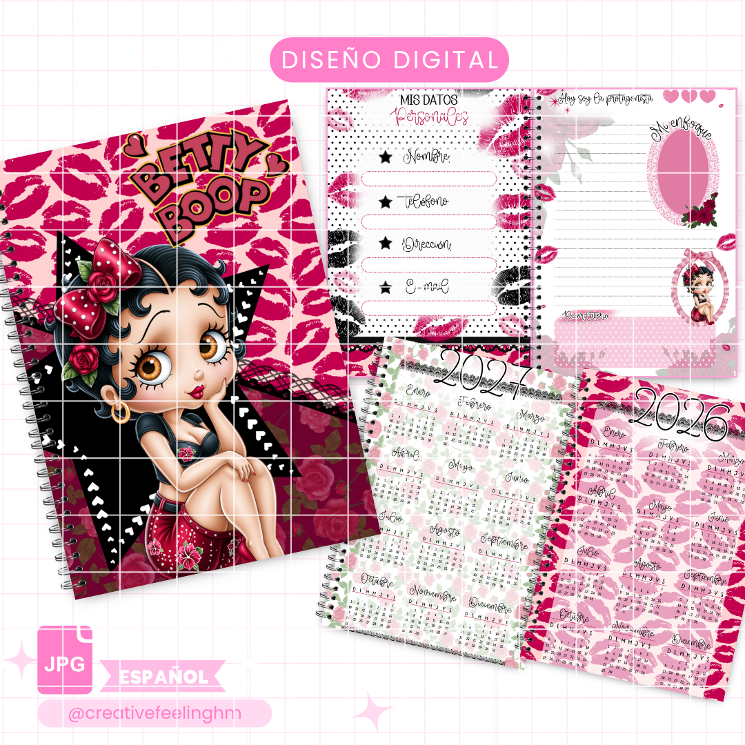 Libreta Betty Boop ESPAÑOL - Archivo Digital 2026-2027