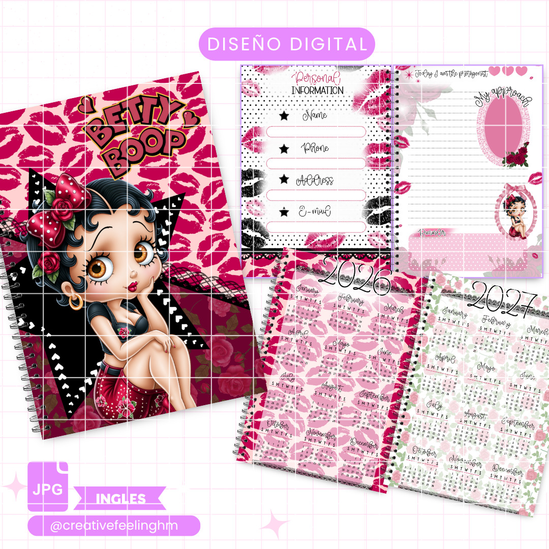 Libreta Betty Boop INGLES - Archivo Digital 2026-2027
