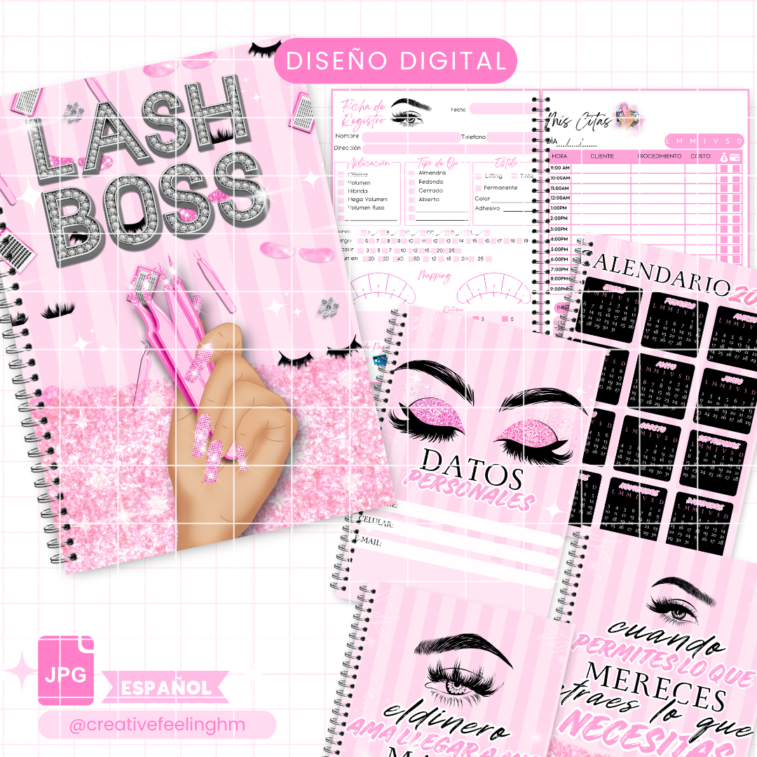 Lashista, Libreta de citas Medio Oficio - (Archivo Digital)