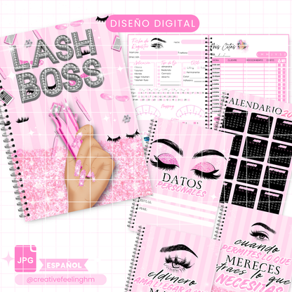 Lashista, Libreta de citas Medio Oficio - (Archivo Digital)
