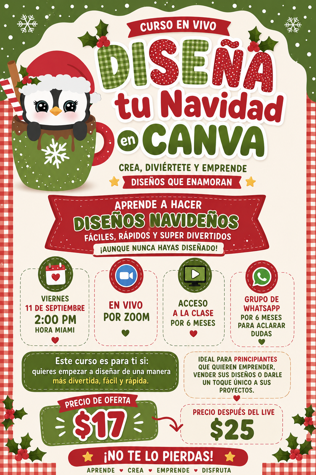 Diseña tu navidad en Canva - Curso Online
