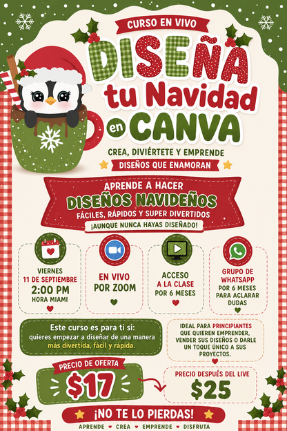 Diseña tu navidad en Canva - Curso Online