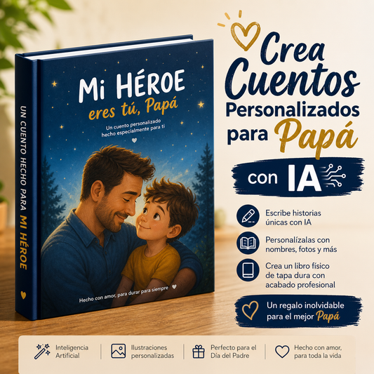 Crea Cuentos Personalizados para Papá con IA - Curso Online