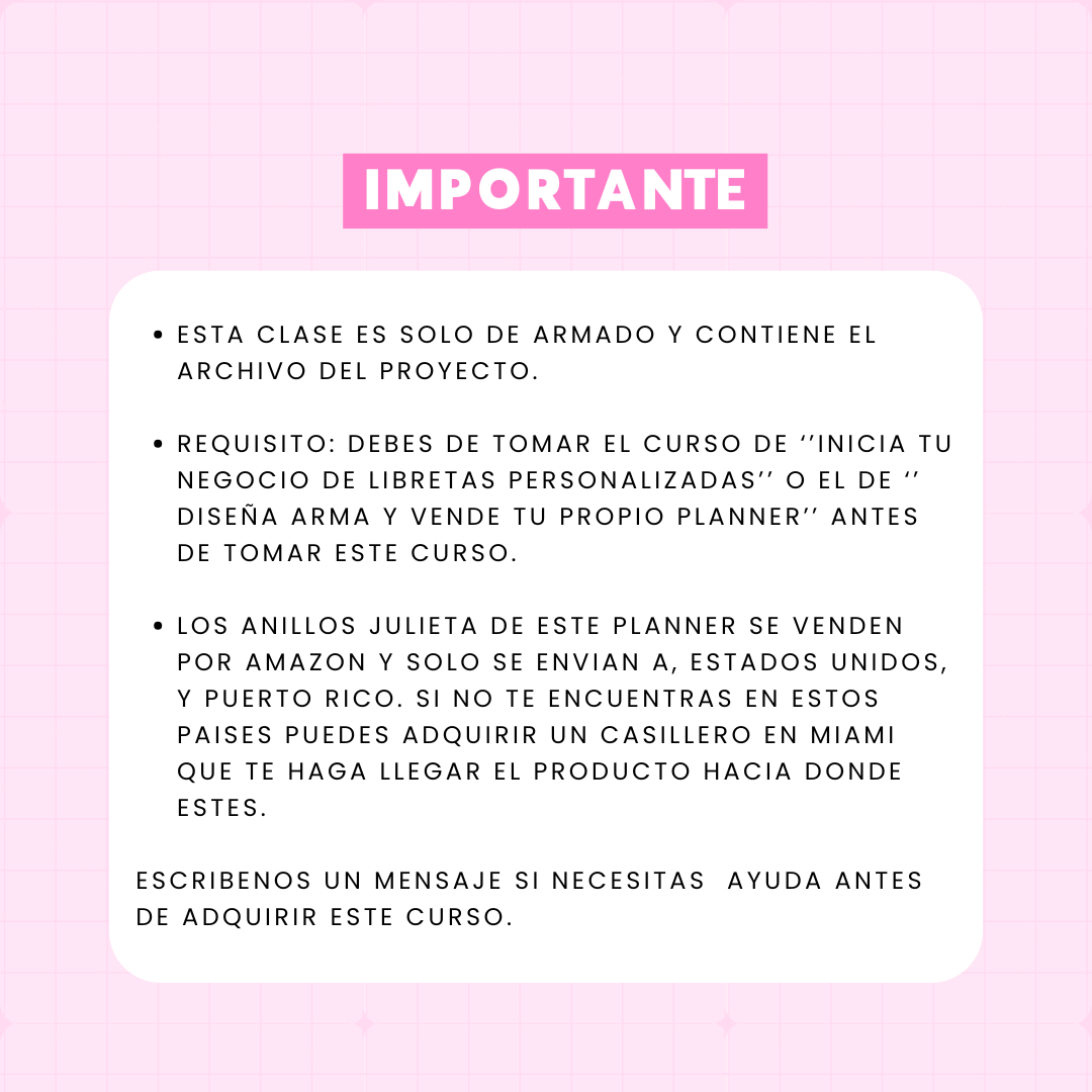 Sistema Anillo Julieta #1 Agenda Creativa - Curso Online