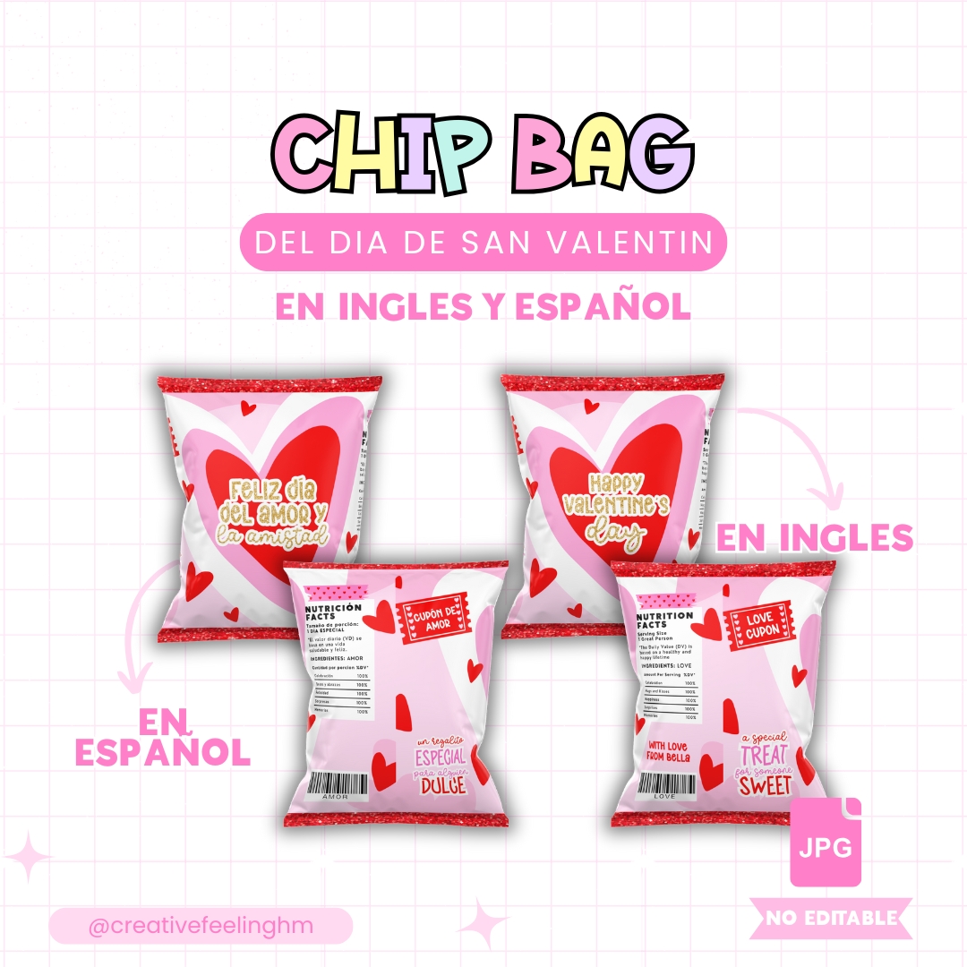 Chip Bag San Valentin - Archivo Digital