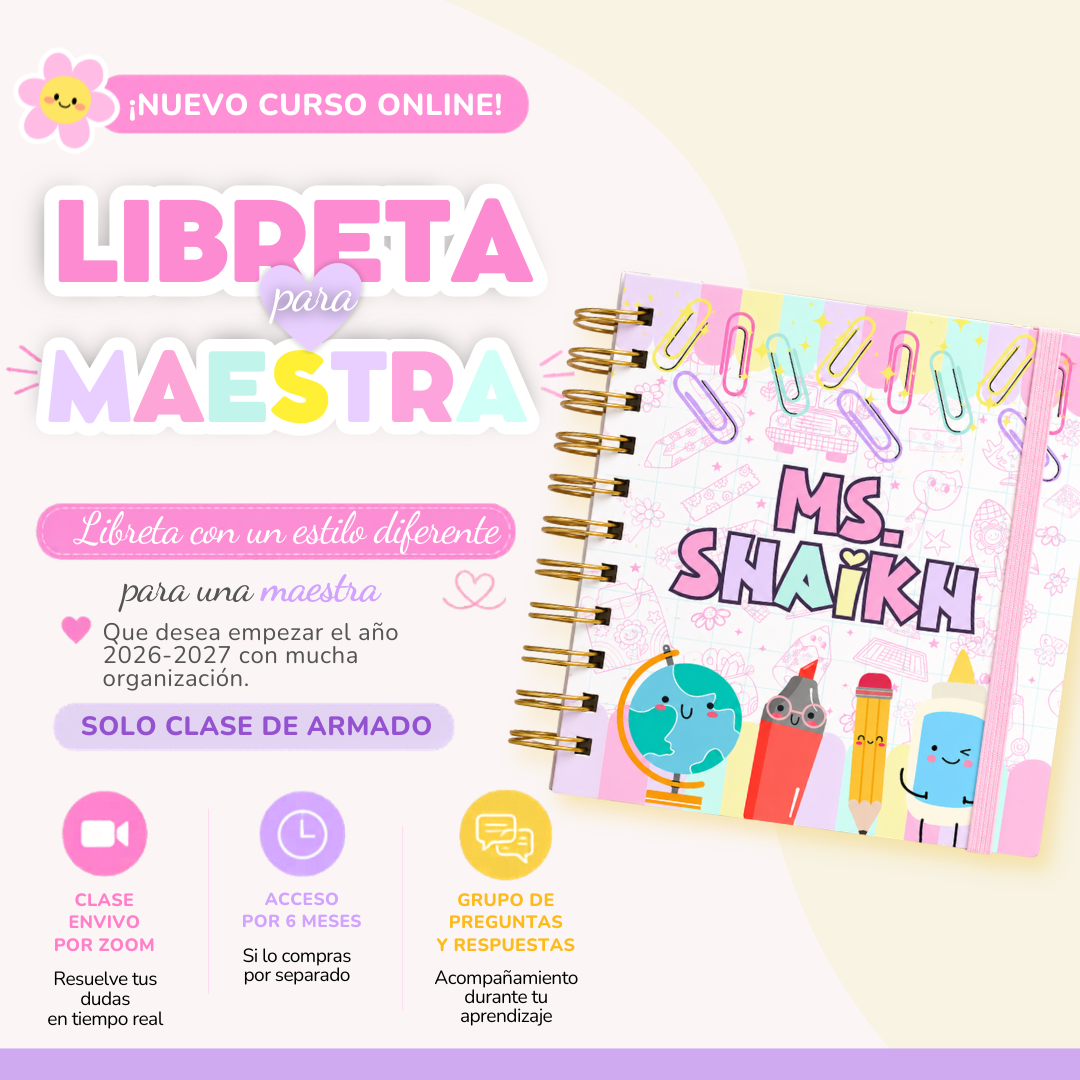 Libreta para Maestra 2026/2027 - Curso Online