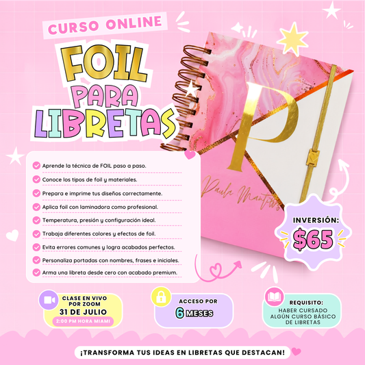 Foil para Libretas  - Curso Online