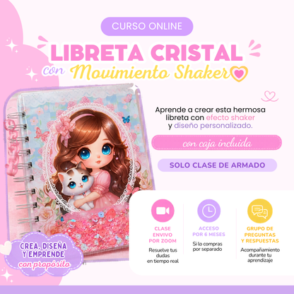 Libreta de Cristal con movimiento Shaker - Curso Online