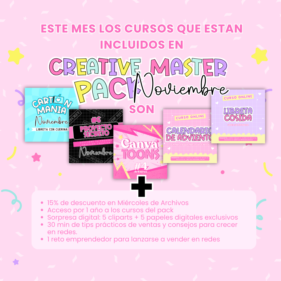 Creative Master Pack Noviembre - Curso Online