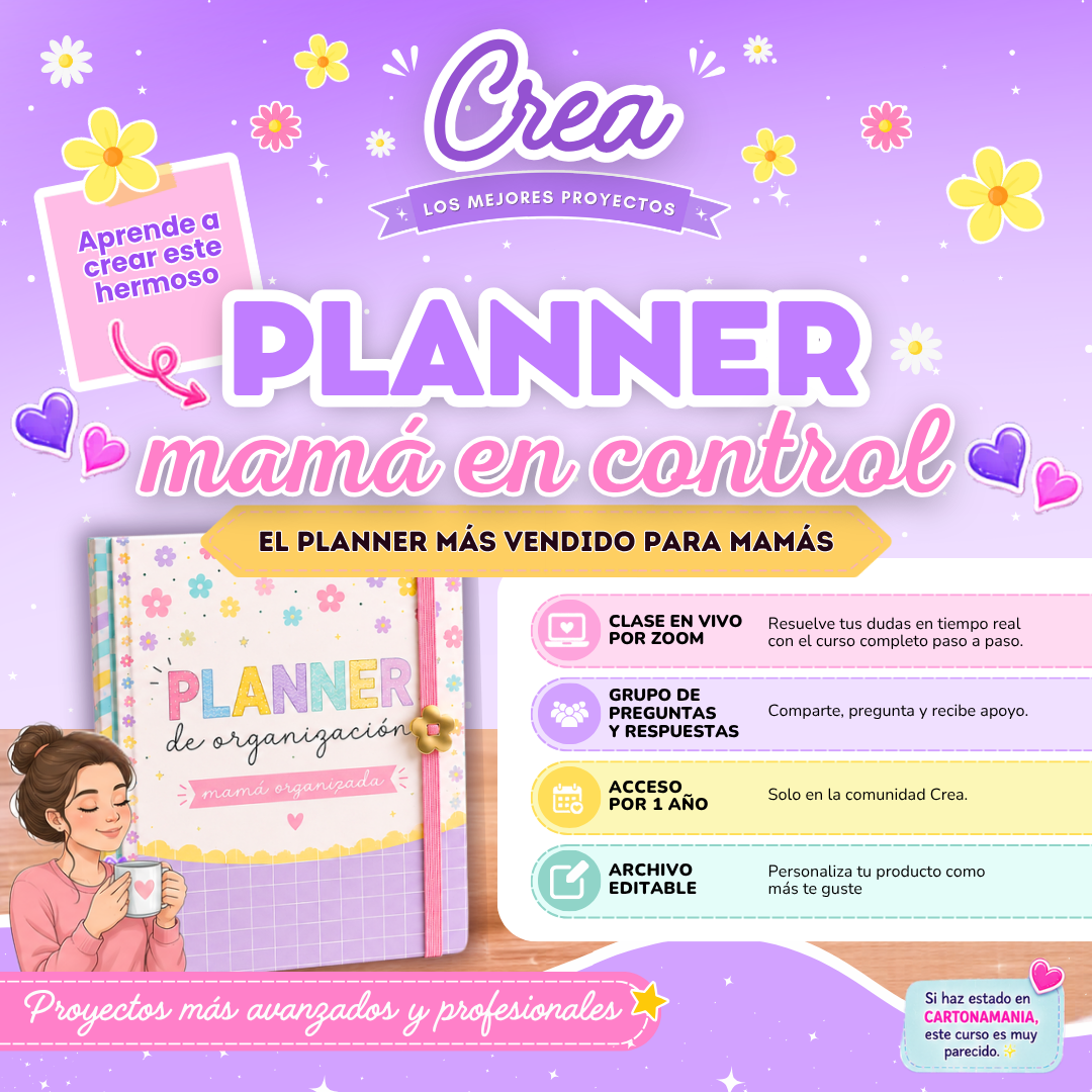 Planner mamá en control - Crea: Curso Online