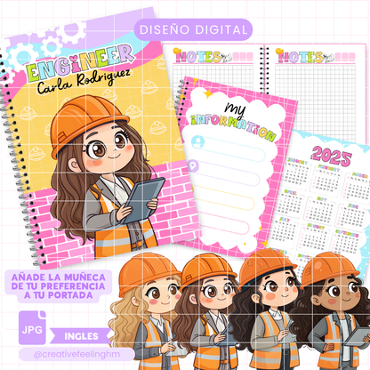 Libreta para Ingeniera INGLES - (Archivo Digital)
