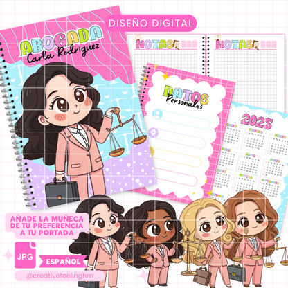 Libreta para Abogada ESPAÑOL - (Archivo Digital)