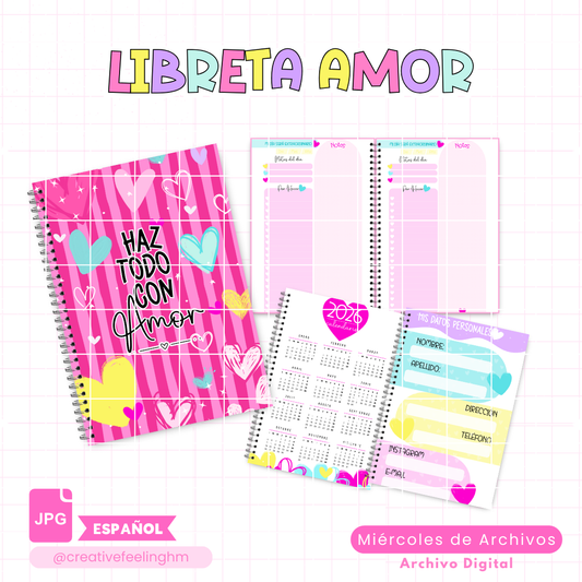 Libreta Amor ESPAÑOL - (Archivo Digital)
