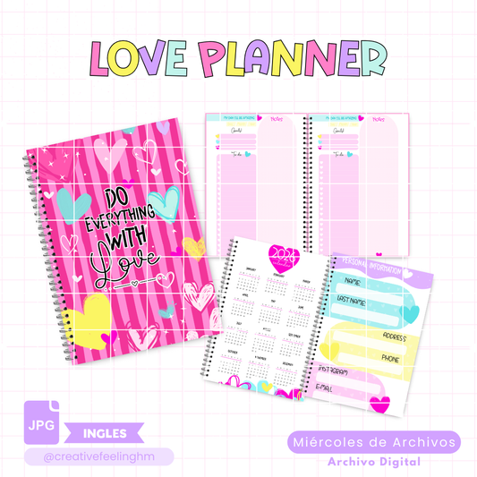 Libreta Amor INGLES - (Archivo Digital)