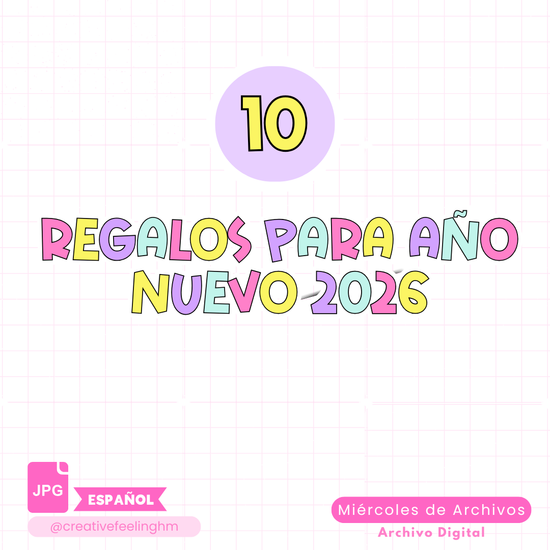 Regalos para Año Nuevo 2026 ESPAÑOL - (Archivo Digital)