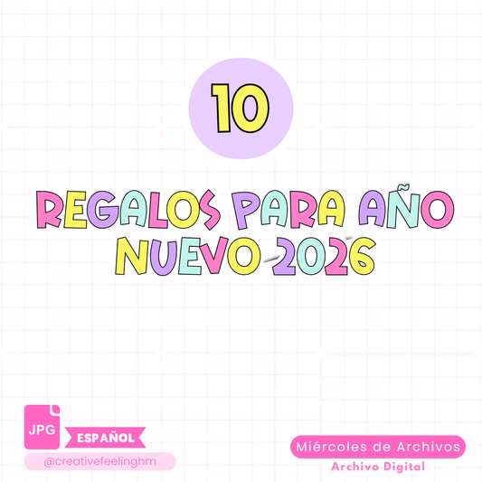 Regalos para Año Nuevo 2026 ESPAÑOL - (Archivo Digital)