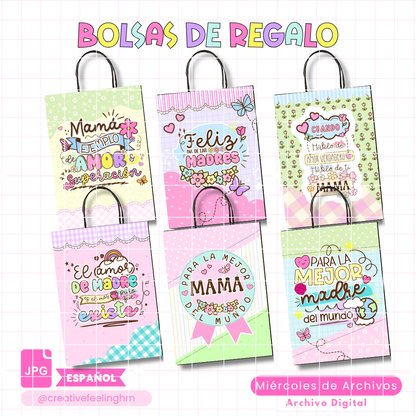 Bolsas de regalos Día de las madres ESPAÑOL - (Archivo Digital)