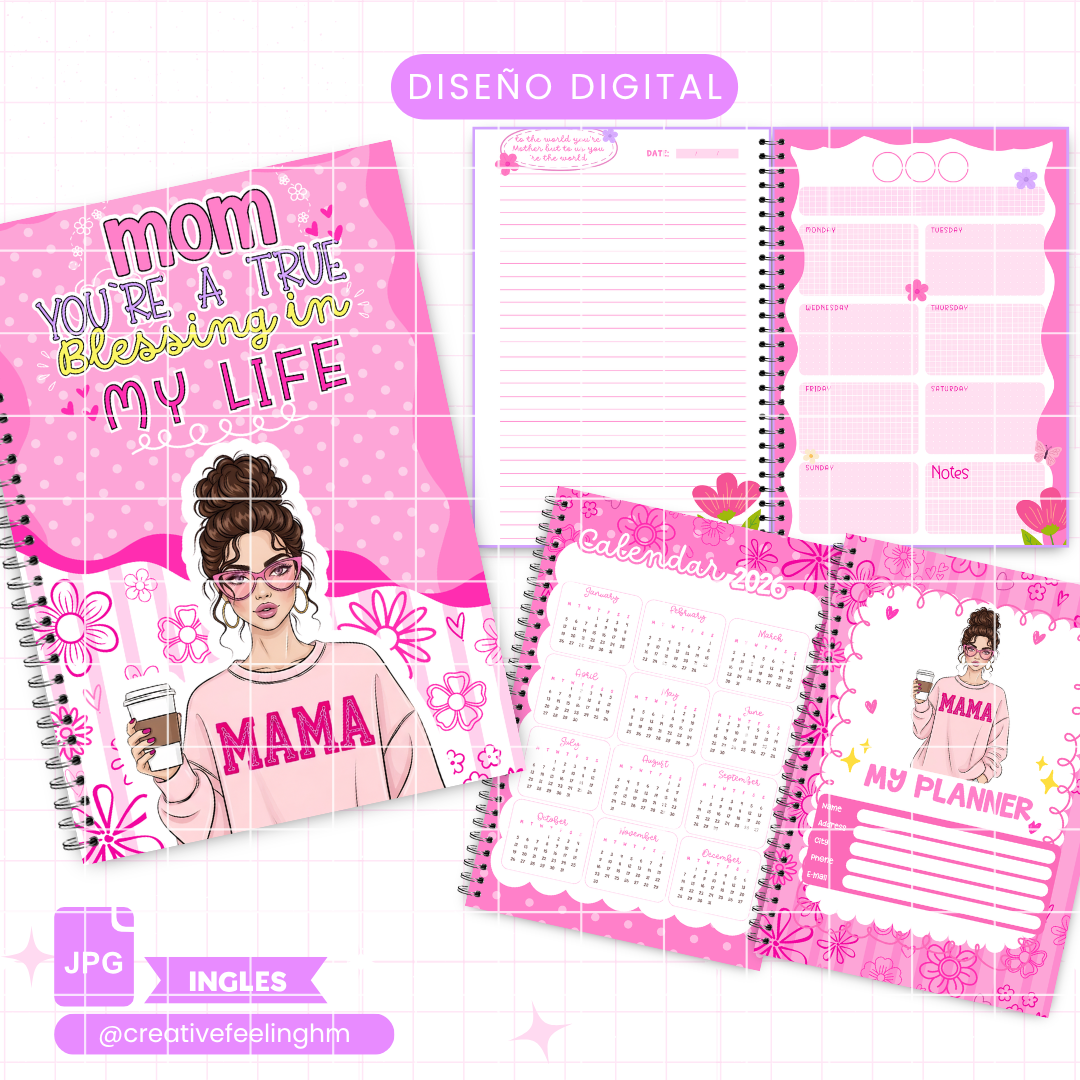 Planner de Mamá INGLES - (Archivo Digital)