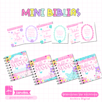 Mini Biblias Flores ESPAÑOL - (Archivo Digital)