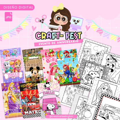 Libro para colorear CRAFTFEST - (Archivo Digital)