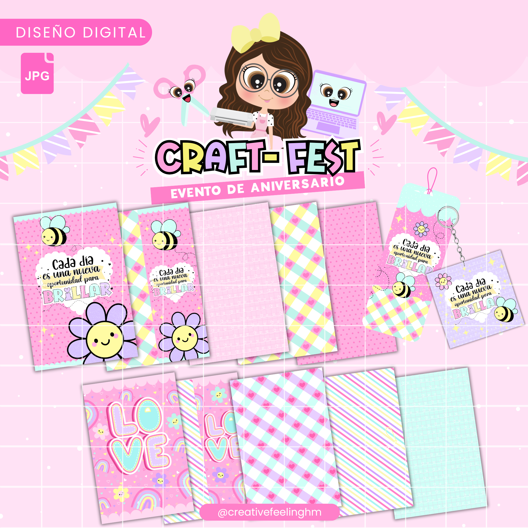 Libreta con solapa - (Archivo Digital) CRAFTFEST
