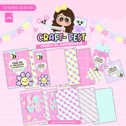 Libreta con solapa - (Archivo Digital) CRAFTFEST