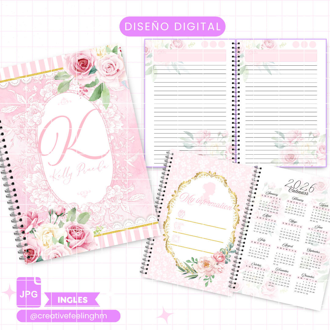 Libreta Bridgerton INGLES - (Archivo Digital)