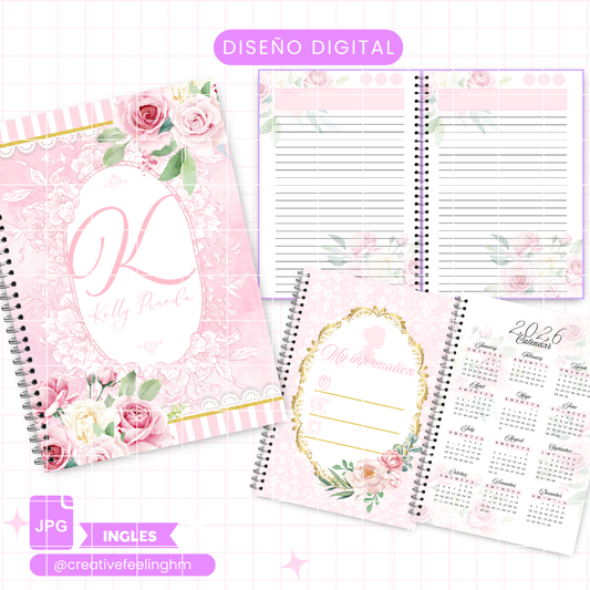 Libreta Bridgerton INGLES - (Archivo Digital)