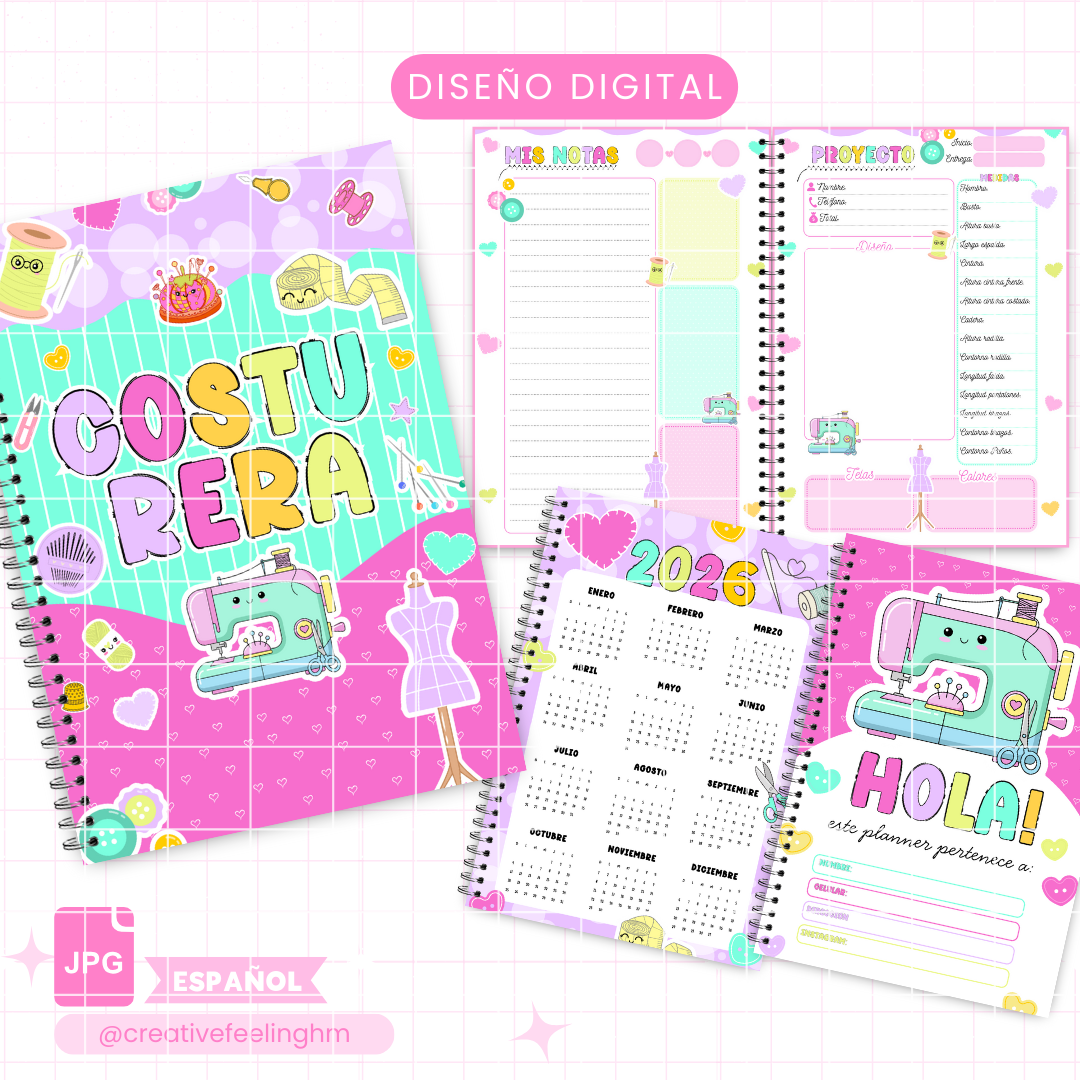 Costurera Media Carta ESPAÑOL - (Archivo Digital)