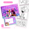 Libro para colorear HUNTRIX K-POP - (Archivo Digital)