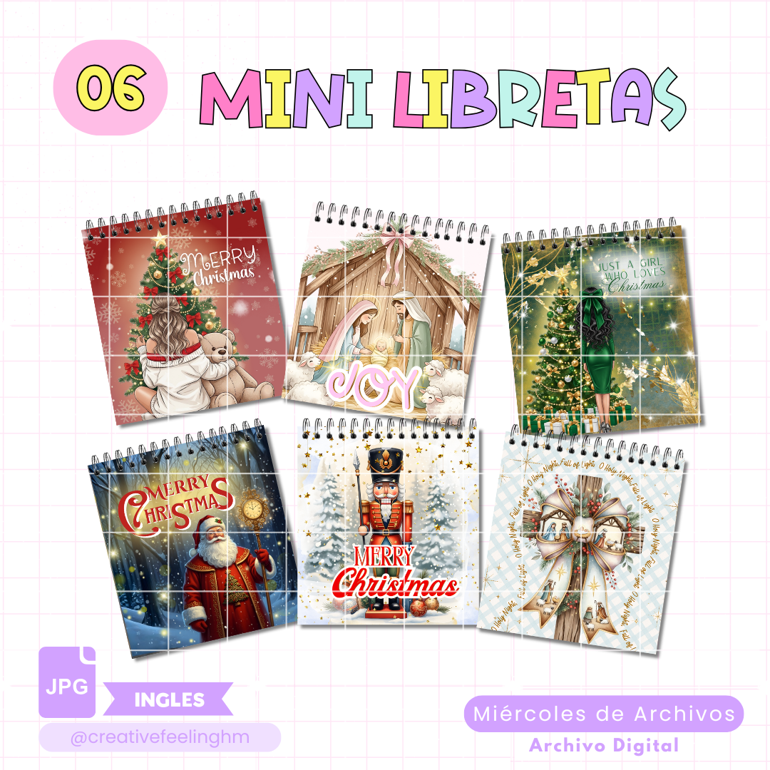 6 Mini libretita de Navidad INGLES- (Archivo Digital)