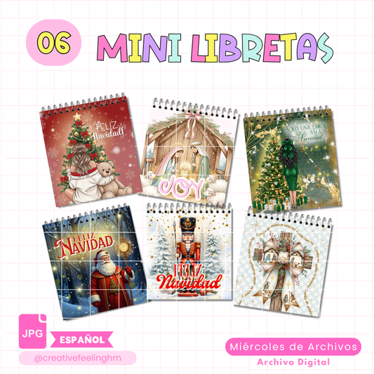 6 Mini libretita de Navidad ESPAÑOL - (Archivo Digital)