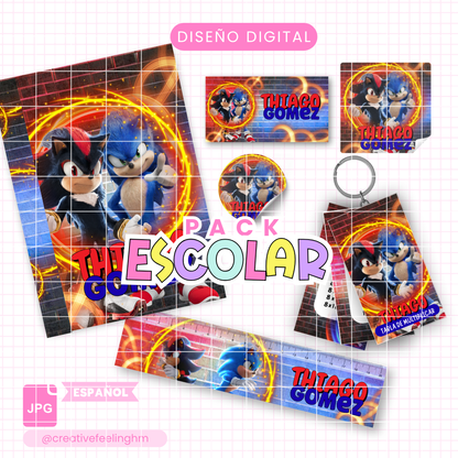 Pack Escolar Sonic 3 - (Archivo Digital)